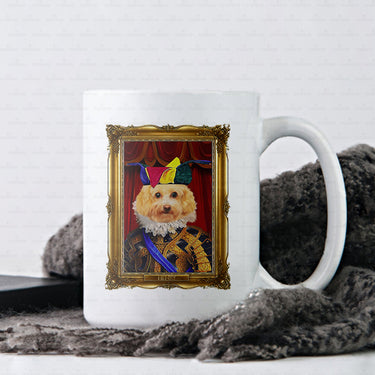 Personalized Dog Gift Idea - Royal Dog's Portrait 17 For Dog Lovers - White Mug